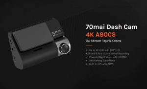 دوربین خودرو شیائومی مدل 70mai Dash Cam A800S 4K