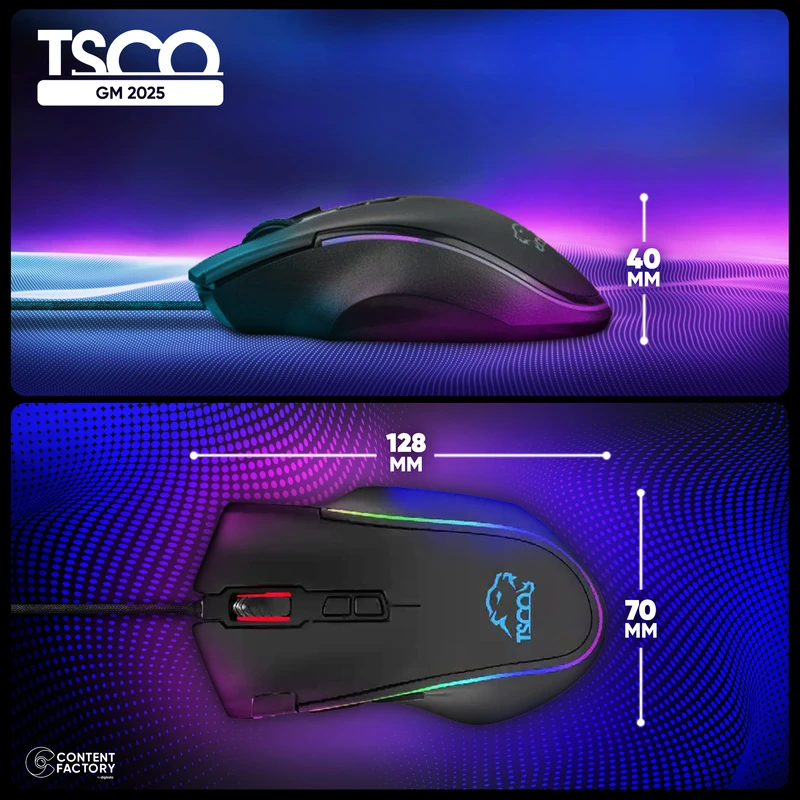 ماوس گیمینگ تسکو مدل Tesco GM 2025