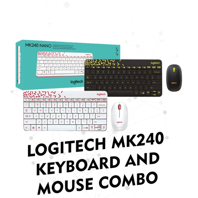 کیبورد و ماوس بیسیم لاجیتک مدل Logitech MK240